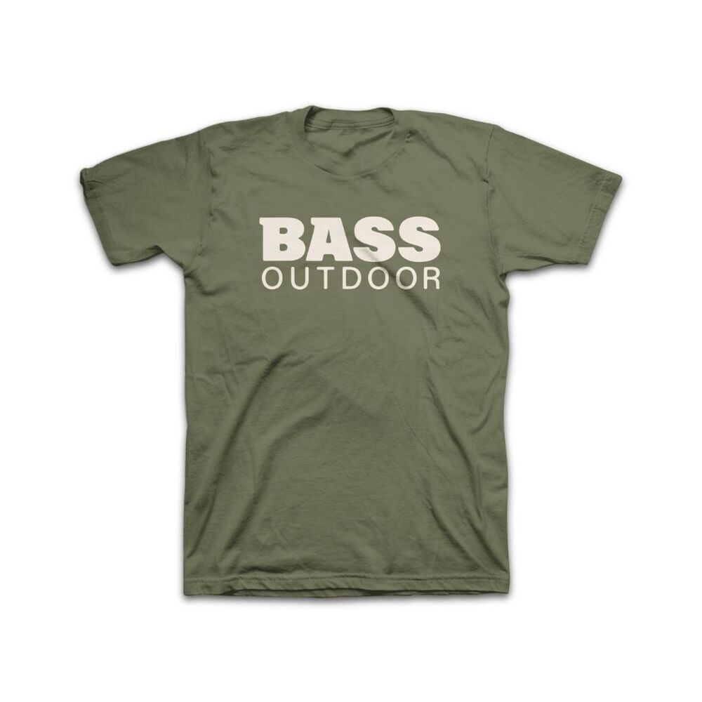 Bass Outdoor Men's Stacked T-shirt - Loden Green M